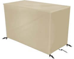 Tuinmeubelhoes - Beschermhoes Terrasmeubilair - Bescherming Buitenmeubels - 420D Oxford Stof - 260x120x90cm - Beige