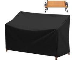 Tuinmeubelhoes - meubelhoes - beschermhoes tuinmeubel - Tuinstoelhoes - meubelhoes voor buiten - Meubelhoezen - meubelhoes tuin - 134x66x89cm- tuinhoezen - tuinmeubel hoes waterdicht - Geschikt voor terrasmeubels, tuinmeubelen - Zwart