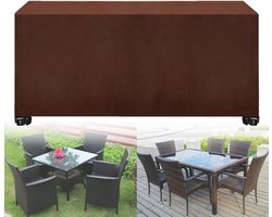 Tuinmeubelhoes - Outdoor cover - Meubels beschermen - Heavy duty 420D stof - 210x110x70cm - Bruin