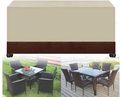 Tuinmeubelhoes - Outdoor Cover - Meubels Beschermen - Waterdicht Oxford Materiaal - 130x130x90cm - Beige Bruin