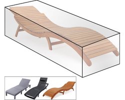 Tuinmeubelhoes - PE-stof - Waterdichte tuinmeubelbeschermer - UV-bestendig - 218 cm x 77 cm x 55 cm