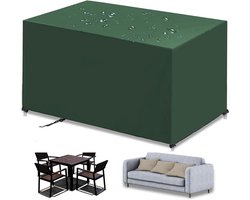 Tuinmeubelhoes Rechthoekig - Terrasmeubelhoes Waterdicht - Meubels Beschermen - 420D Oxford Stof - 200x160x85 cm - Groen