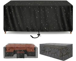 Tuinmeubelhoes Rechthoekig - Terrastafel Beschermhoes - Meubels Beschermen - 420D Oxford Stof - 100x65x40 cm - Zwart