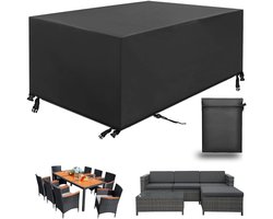 Tuinmeubelhoes - Rechthoekige tuintafelhoes - Meubelbeschermer - Waterdichte UV-bescherming Tuinmeubelzeil - 420D Oxford-stof Tafelhoes voor buiten - 150x90x75 cm - 420D