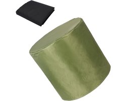 Tuinmeubelhoes Rond - Outdoor Cover - Meubels Beschermen - Waterdicht Ademend - 380x150cm - Grijs