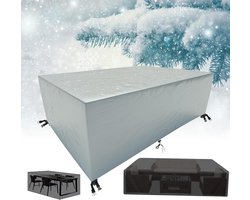 Tuinmeubelhoes - Terrastafelhoes buiten - Meubels beschermen - Waterdicht en scheurbestendig - 220 x 135 x 80 cm - Zilver