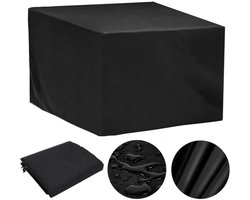 Tuinmeubelhoes voor buiten 110x110x85cm Oxford waterdichte, winddichte en anti-UV tuinbeschermhoes voor tuintafel (zwart)