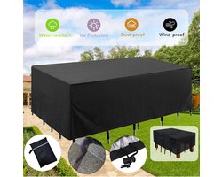 Tuinmeubelhoes - waterdicht - duurzaam - 210D Oxford-doek - 240*140*90cm - zwart - openlucht - Beschermhoes voor tuintafel en stoel - Stofdicht en waterdicht