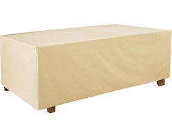 Tuinmeubelhoes Waterdicht - Outdoor Tafel Beschermhoes - Meubels Beschermen - Heavy Duty 420D Oxford - 140x80x60cm - Beige