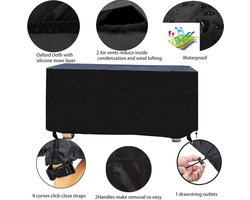 Tuinmeubelhoes - waterdicht - weerbestendig - 1 stuk - zwart - 420D Oxford-polyester - 250 x 210 x 90 cm