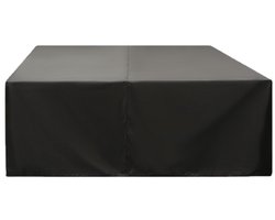 Tuinmeubelhoes - Waterdicht, zonbestendig en stofbestendig - Beschermhoes - Tuinhoes - Hoes voor thuis - Geschikt voor terrastafels, balkon- en tuintafel- en stoelensets - 420D hoogwaardig Oxford-doek - Afmetingen: 120*120*74 cm - Zwart