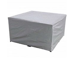 Tuinmeubelhoes - Weersbestendige Beschermhoes - Buitenhoes voor tafel - Tuinbank beschermhoes - 210x140x80 cm - Loungeset Hoes - Waterdichte Beschermhoes Tuinmeubelen - Zilver hoes tuinset - Waterdichte Stoelhoes - Waterdichte Tuintafel