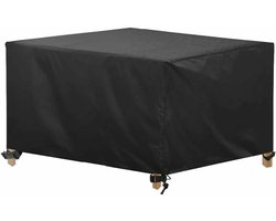 Tuinmeubelhoes - Weersbestendige Beschermhoes Tuintafel - Buitenhoes - 150x150x75cm - Waterdicht - Heavy duty - voor Buitenterras, Winddicht en Anti-UV voor Stoel en Tafel - Zwart