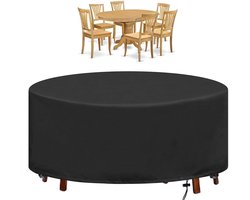 Tuinmeubelhoes - Zwaar waterdicht - UV-bestendig winddicht - Buitenmeubel bescherming - Rechthoekig ontwerp - Oxford stof - Zwart - 188x84cm - 1 stuks