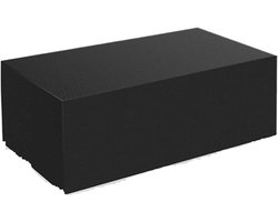 Tuinmeubelhoezen 105 maten tuin patio beschermhoes Oxford doek meubels stofkap rotan tafel en stoel bank waterdichte regenhoes (zwart, 123 x 61 x 72 cm)