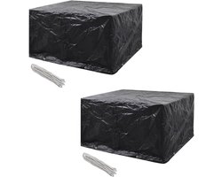 Tuinmeubelhoezen 2 stuks - Outdoor Sofa Covers - Meubels Beschermen - Waterdicht UV Bestendig - 172x113cm - Zwart