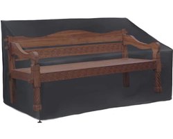 Tuinmeubelhoezen - Beschermhoes voor loungebank - Waterdicht Stoelhoes - Tuinstoelhoes - Beschermhoes Tuinmeubelen - 163x66x89/69cm - Zwart - 210D Oxford-doek - Tuinbankhoes voor 3 zitplaatsen