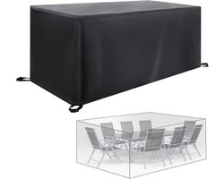 Tuinmeubelhoezen - Terrashoezen Meubelsets - Bescherming Buiten - Waterdicht Oxford Stof - 250x160x100 cm - Zwart