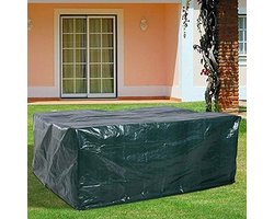 Tuinmeubelhoezen Waterdicht 193x136x88cm Outdoor Tafelhoezen Waterdicht voor Tuinmeubilair Tuinhoezen Ademend Polyethyleen voor Tafel en Stoel DHGFC193-0GRV1