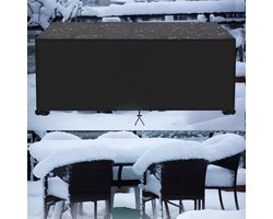 Tuinmeubelhoezen Waterdicht - Terrasmeubelbeschermer - Meubels Beschermen - 420D Zwaar Oxford - 220 x 135 x 90 cm - Zwart