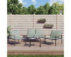 Tuinmeubelset 3-delig 115 x 74 - 115x74x71 cm - Antraciet - Ganeey