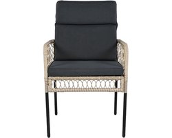 Tuinmeubelset - 5-Delige Eettafelset – Tuinset – Balkonset – Terrasmeubilair – Buitentafel – Acaciahout – Polyrattan Stoelen - Donkergrijs