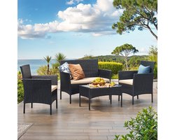 Tuinmeubelset – Balkonmeubel – PE Polyrotan – Compact en Stijlvol