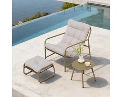 Tuinmeubelset Trerdfjoa 3-delig tuinset beige en grijs [en.casa]