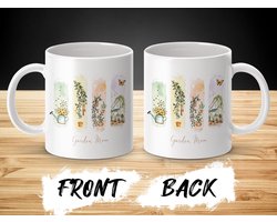 Tuinmoeder mok, tuin liefhebber geschenken, botanische mok, bloemen mok, planten mok, tuinkas mok, tuinieren mok