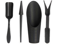 Tuinonderhoud set: schep, hark, handstrooier