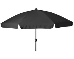 Tuinparasol - D200 cm - donkergrijs - zonwering - kantelbaar - parasol