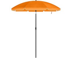 Tuinparasol - Strandparasol - Ø 200 cm - Zonwering - Oranje
