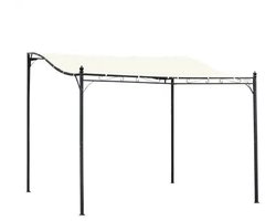 Tuinpaviljoen – Overkapping – Terrasoverkapping – Loungescherm – Serre – 297 x 297 cm – Weerbestendig Polyester Dak - Crème