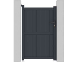 Tuinpoort tuindeur aluminium "Maurice" - 101,2 x 155,9 cm - Grijs
