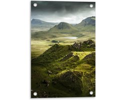 Tuinposter – Berglandschap - 40x60cm Foto op Tuinposter  (wanddecoratie voor buiten en binnen)