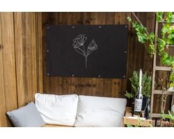 Tuinposter Bloem - Tuindoek Bloem - Tuin Decoratie - UV Bestendig - 120x80 cm - Multicolor