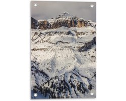 Tuinposter – Marmolada Berg - Italië - 40x60cm Foto op Tuinposter  (wanddecoratie voor buiten en binnen)