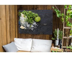 Tuinposter - Tuindoek Cocktail - Tuin Decoratie - UV Bestendig - 120x90 cm - Multicolor