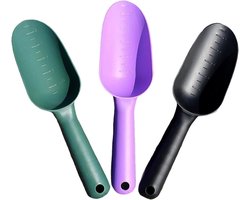 Tuinschep - Tuingereedschap - 3 Stuks Plastic Tuinschepje - Grondschepjes - Multifunctionele Lepels Voor Het Planten Van Bloemen In De Tuin - 3 Kleuren