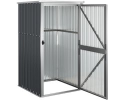 Tuinschuur-Antraciet-Gegalvaniseerd-Staal-Gereedschapskast-Wintervast-88x89x161cm