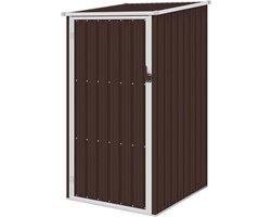 Tuinschuur Groen - Opberghok Buiten - Tuinspullen Opbergen - Verzinkt Staal - 87 x 98 x 159 cm - Groen