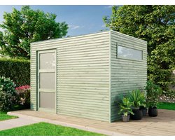 Tuinschuur QBS (optioneel met schuin dak)