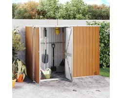 Tuinschuur voor Tuingereedschap – Ruime en Duurzame Opbergoplossing van Verzinkt Staal, 225 x 89 x 161 cm