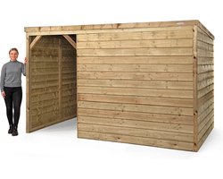 Tuinschuur Winter - Tuinkast - Fietsenstalling - inloop Tuinberging - Schuur in Tuin - Fietsberging - Hout In Stijl