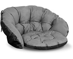 Tuinset 2x122x40cm + 190x40cm voor stoel, bank, schommel, rotan meubelen, waterdicht, grijs