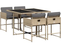 Tuinset 5-delig met Kussens Loungeset Stofbestendig