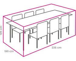 Tuinset beschermhoes 225x190x105cm