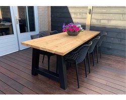Tuinset Douglas 240cm | 6 personen | A poten | Tuintafel + 6x Air XL stoelen | Onbehandeld | Duurzaam | + Montage | Duumaa