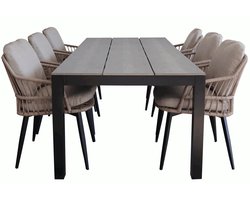 Tuinset Isabel/Cyprus | 6 personen | Rechthoekig 225 cm | Rope & polywood