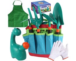 Tuinset Kinderen - Buitenspeelgoed Tuinieren - Leren Tuinieren - Compleet met Gieter - 23 x 15 x 13 cm - Groen